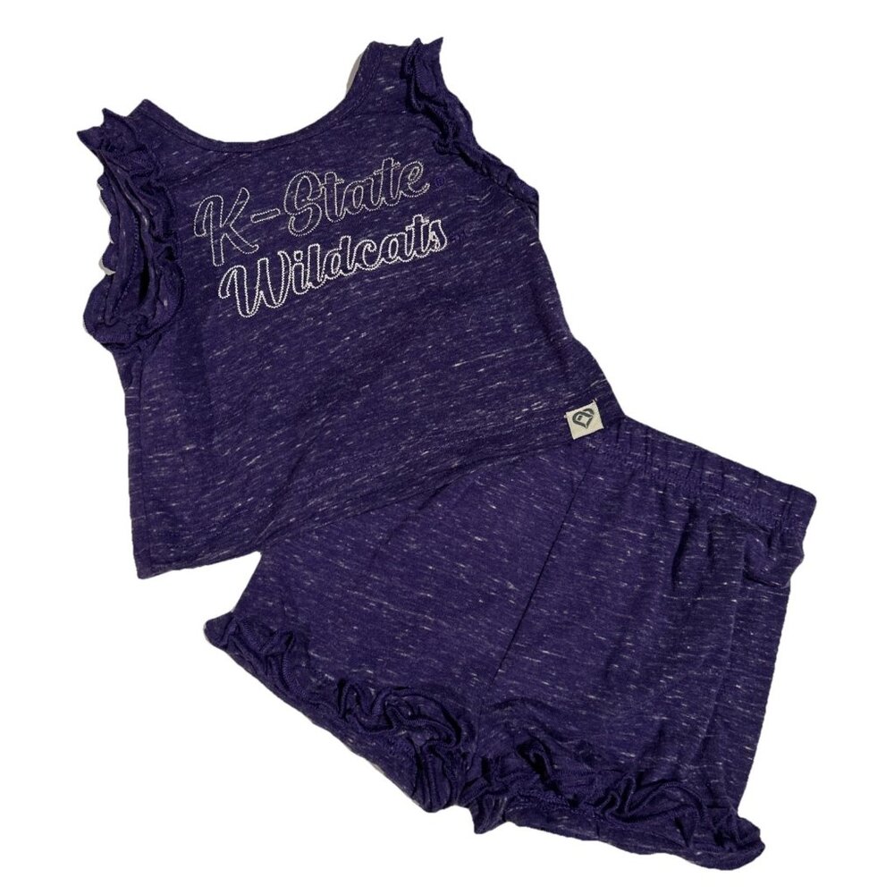 K State Wildcats Infant Girls Set Shirt Shorts Colosseum New